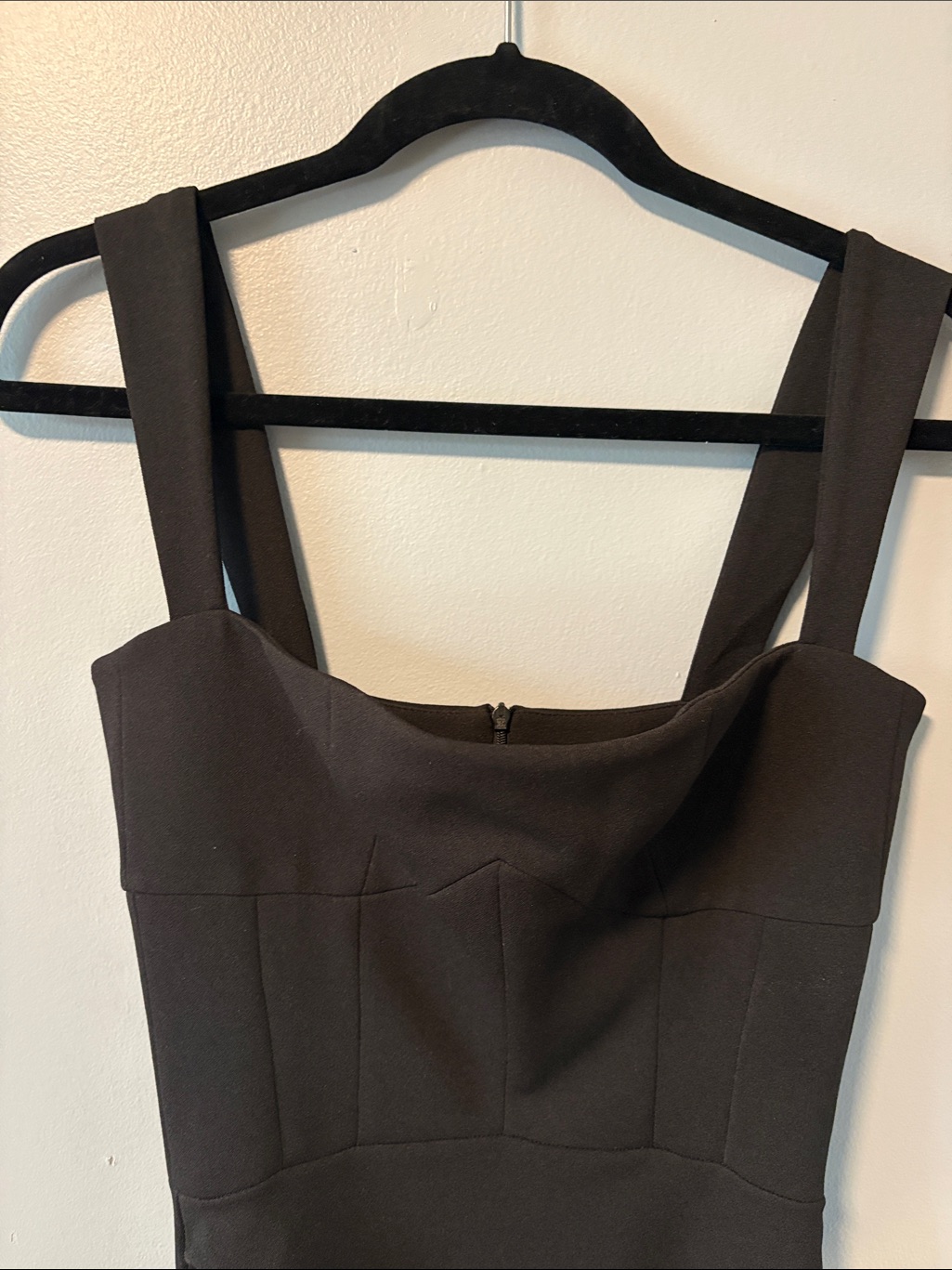 Effie Kats Black Mini Dress Structured Corset Xs Lbd Minimalist — image 3 of 6
